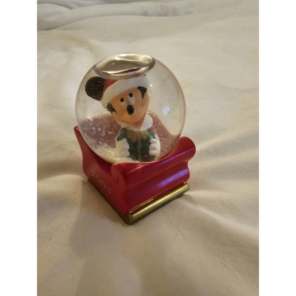 2003 JCP Mickey Mouse Disney Mini Snow Globe‎ JC Penney Exclusive 2.5